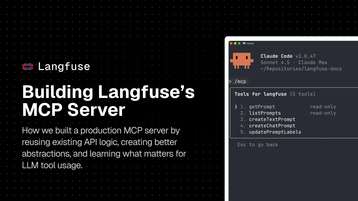 Building Langfuse's MCP Server: Code Reuse and Developer Experience